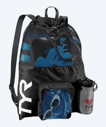 TYR Schwimmnet - Big Mesh Mummy 40L - Schwarz