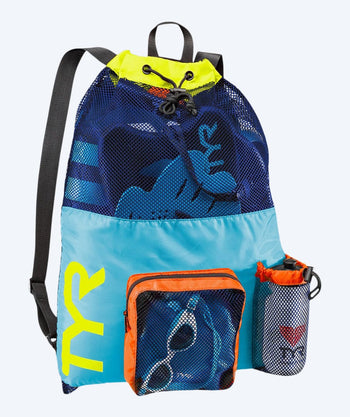 TYR Netzbeutel zum Schwimmen - Big Mesh Mummy 40L - Gelb/mehrfarbig