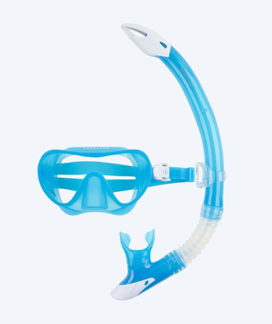 Aqualung Combo Schnorchelset für Erwachsene  - Nabul - Blau/weiß