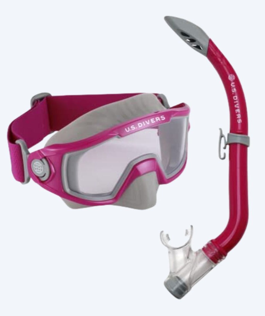 Aqualung Combo Schnorchelset für Kinder (8-18) - Avila - Hellrosa/Grau