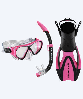 Aqualung Schnorchelset für Kinder (8-18) - Dorado II - Rosa/schwarz