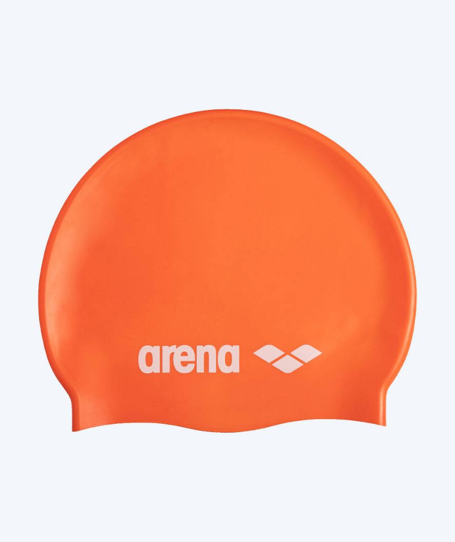 Arena Badekappe - Classic Silikone - Orange/weiß
