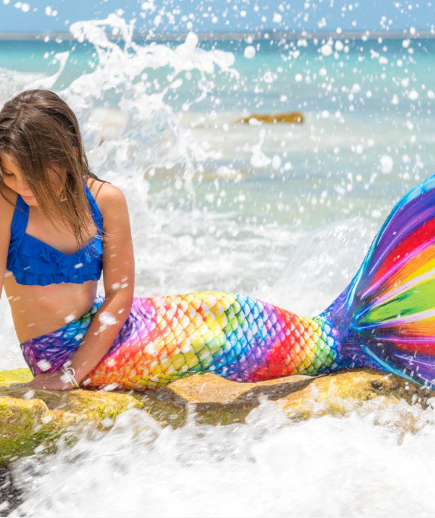 Fin Fun Meerjungfrauenschwanz für Kinder - Set - Rainbow Reef