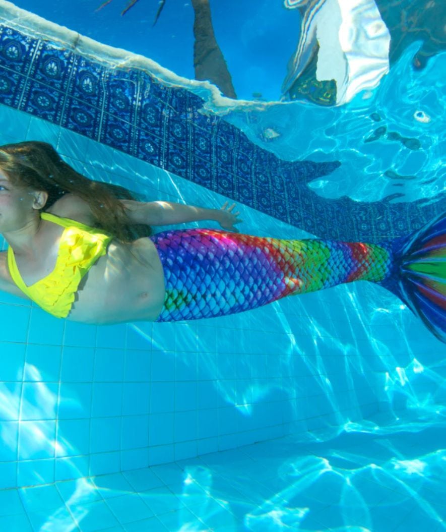 Fin Fun Meerjungfrauenschwanz für Kinder - Set - Rainbow Reef
