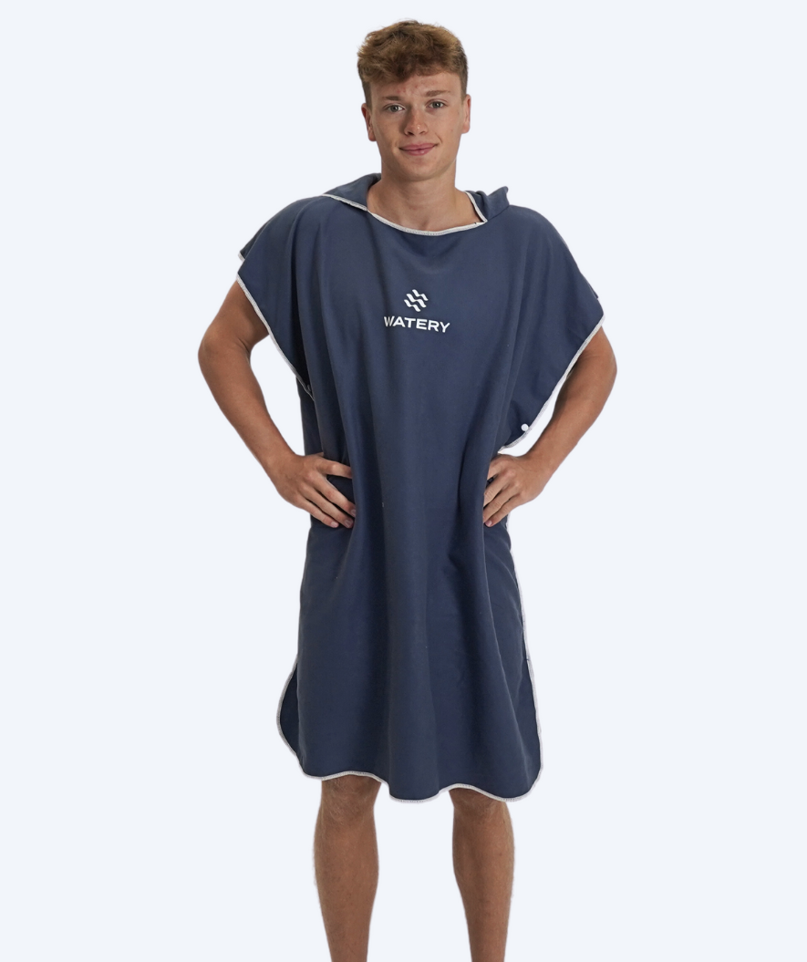 Watery Badeponcho für Erwachsene - Mikrofaser - Dunkelblau
