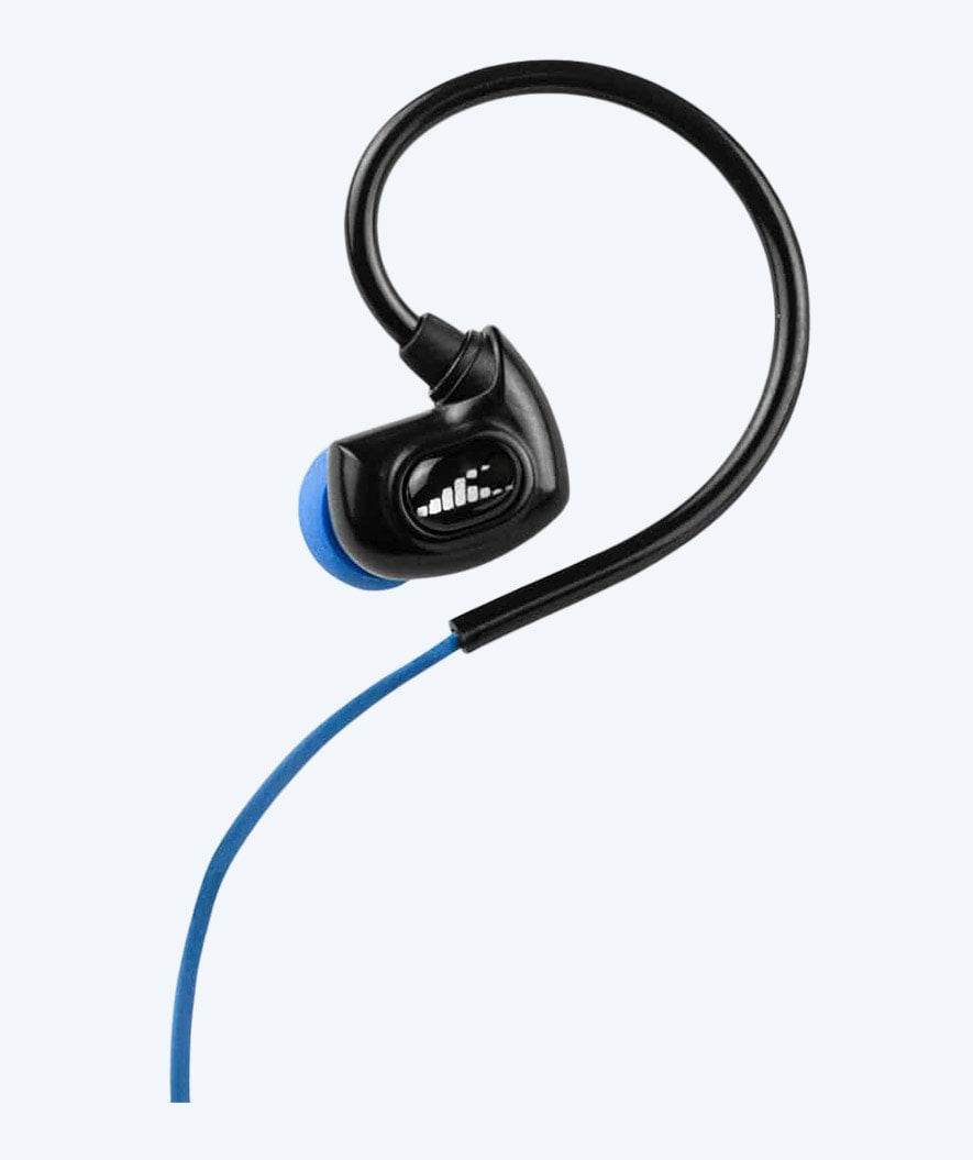 H2OAudio wasserdichte Kopfhörer - Surge SX10 kurzes Kabel - Blau