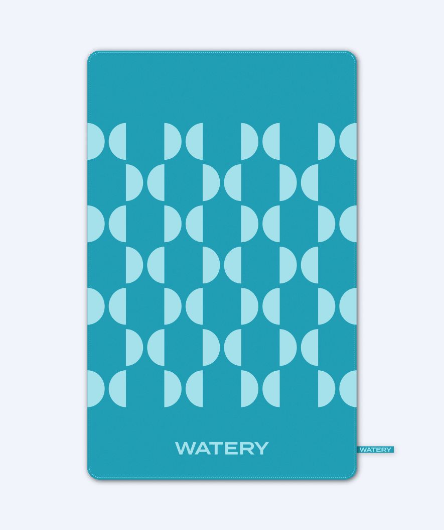 Watery Mikrofaser Badehandtuch (175 x 110 cm) - Rafferty - Ocean Blue