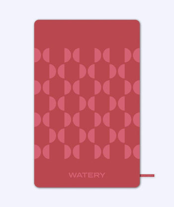 Watery Mikrofaser Badehandtuch (175 x 110 cm) - Rafferty - Rot