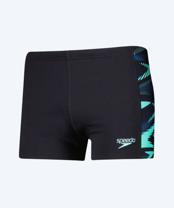 Speedo Aquashorts für Herren - Hyperboom Panel - Schwarz/türkis
