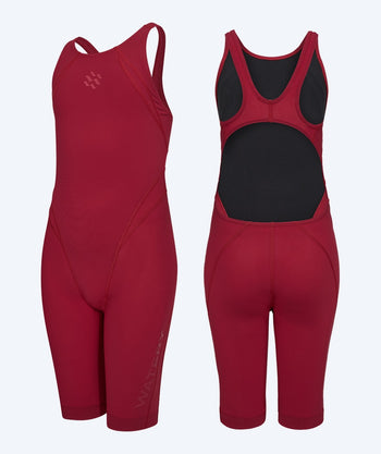Watery Wettkampfanzug für Mädchen - Rapidskin 2.0 - Rot