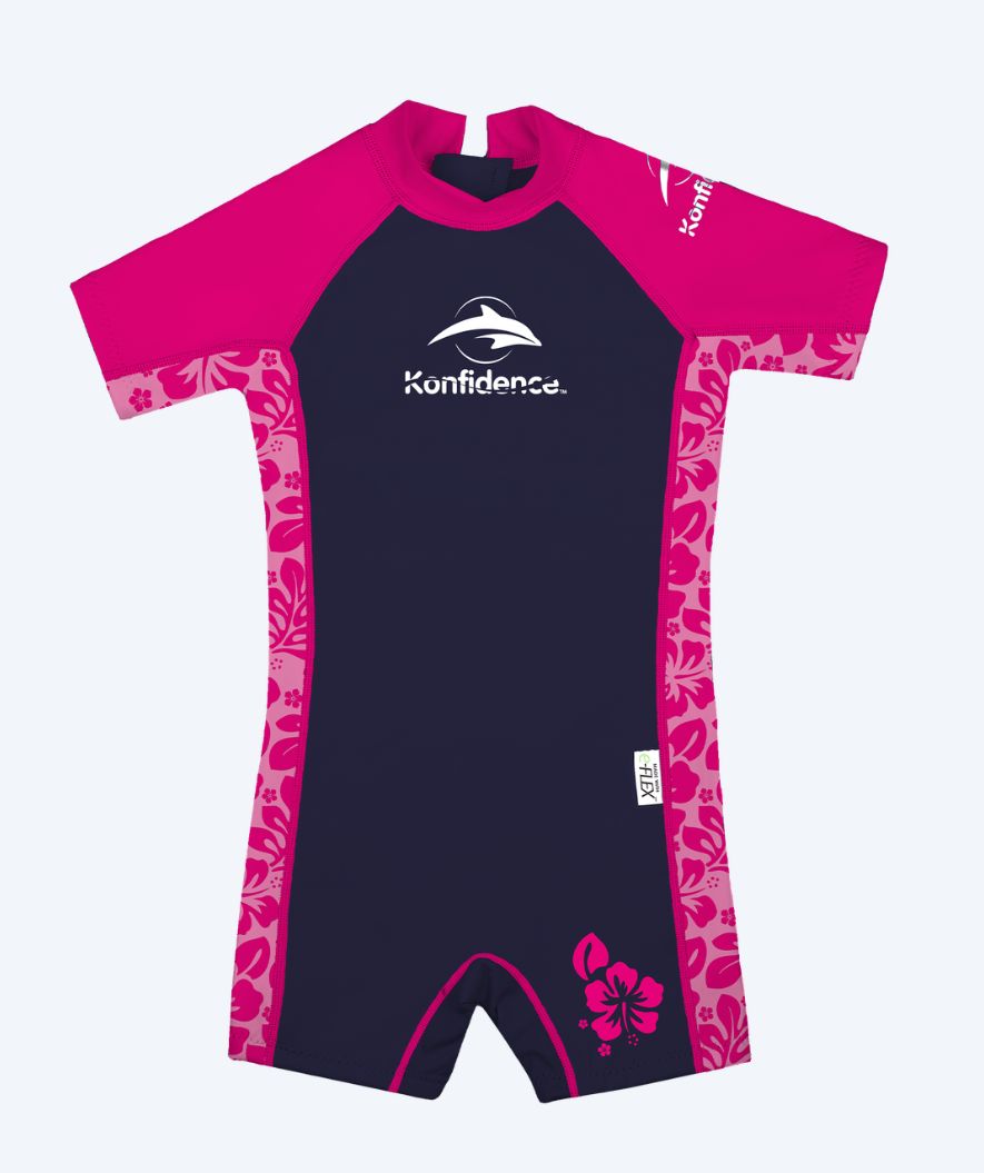 Konfidence Neoprenanzug für Kinder - Warma - Rosa/Donkerblau