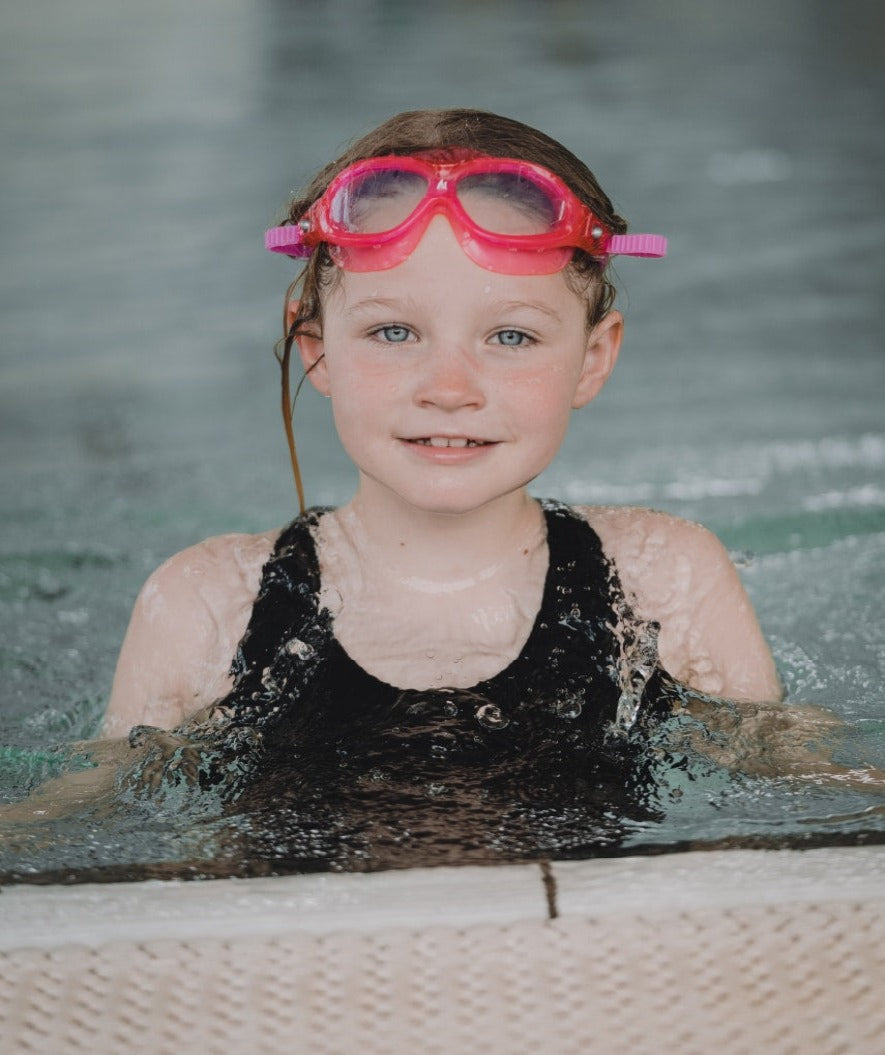 Watery Schwimmbrille für Kinder - Mantis 2.0 - Atlantic Rosa/klar