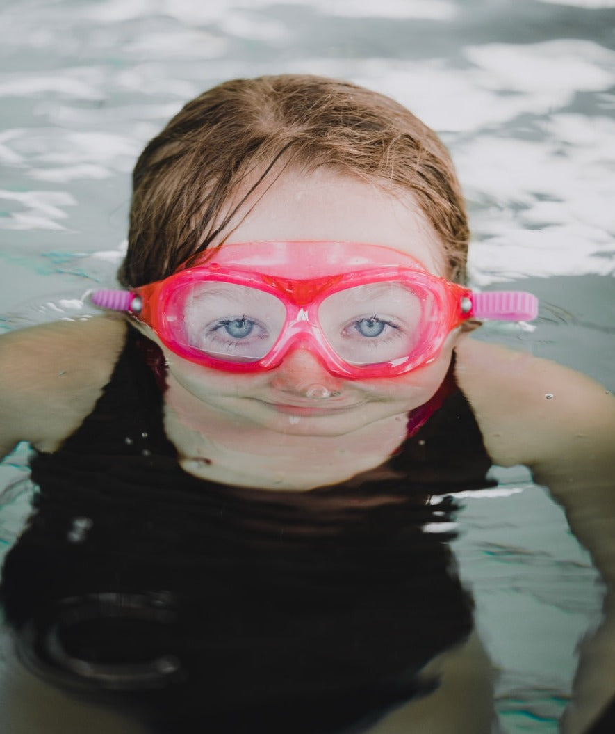 Watery Schwimmbrille für Kinder - Mantis 2.0 - Atlantic Rosa/klar