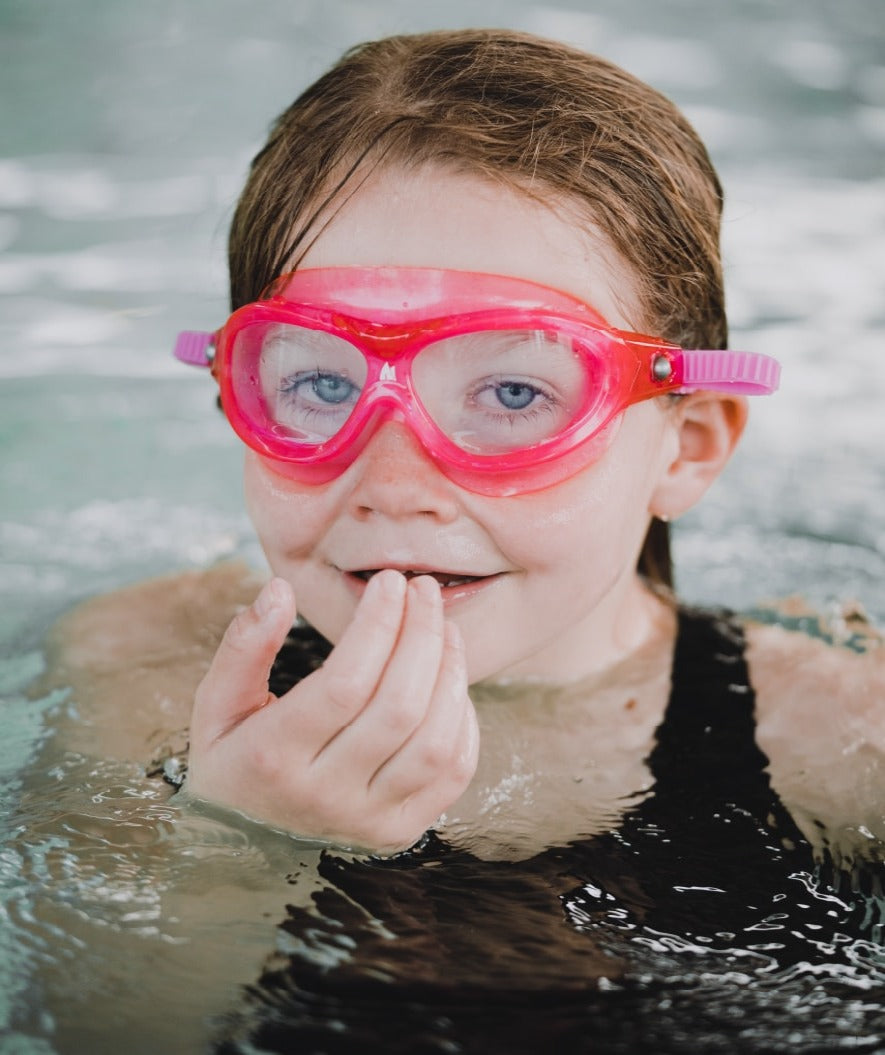 Watery Schwimmbrille für Kinder - Mantis 2.0 - Atlantic Pink/klar