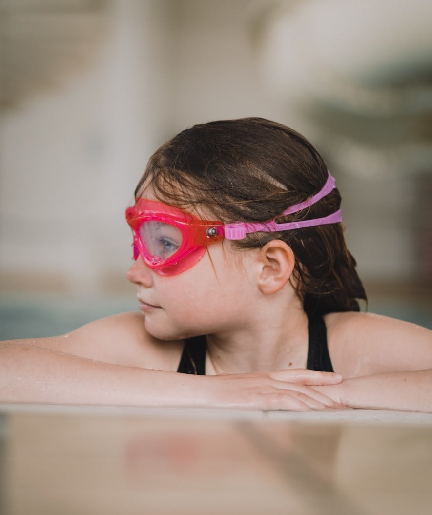 Watery Schwimmbrille für Kinder - Mantis 2.0 - Atlantic Pink/klar