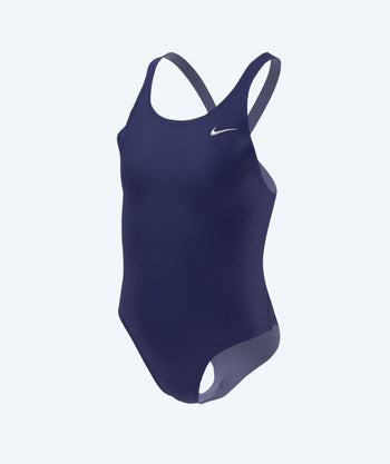 Nike Badeanzug für Mädchen - Hydrastrong Fastback - Dunkelblau