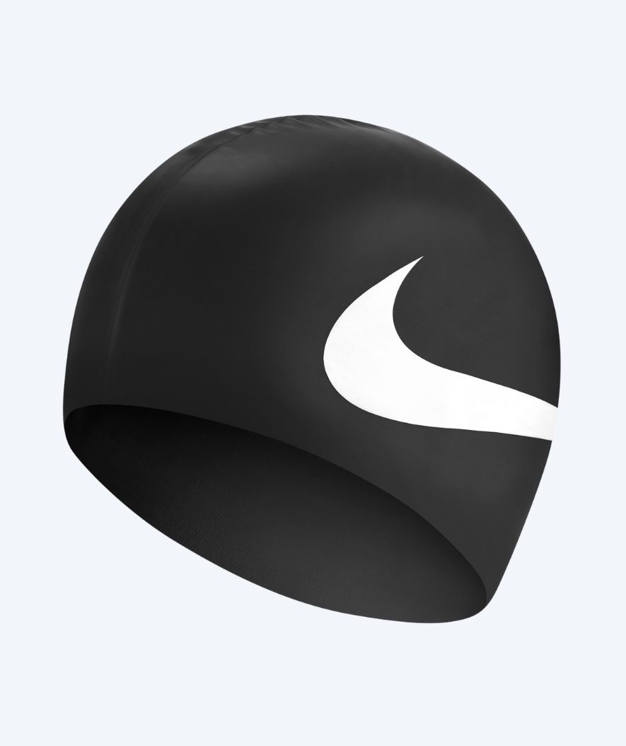 Nike Badekappe - Big Swoosh - Schwarz/Weiss