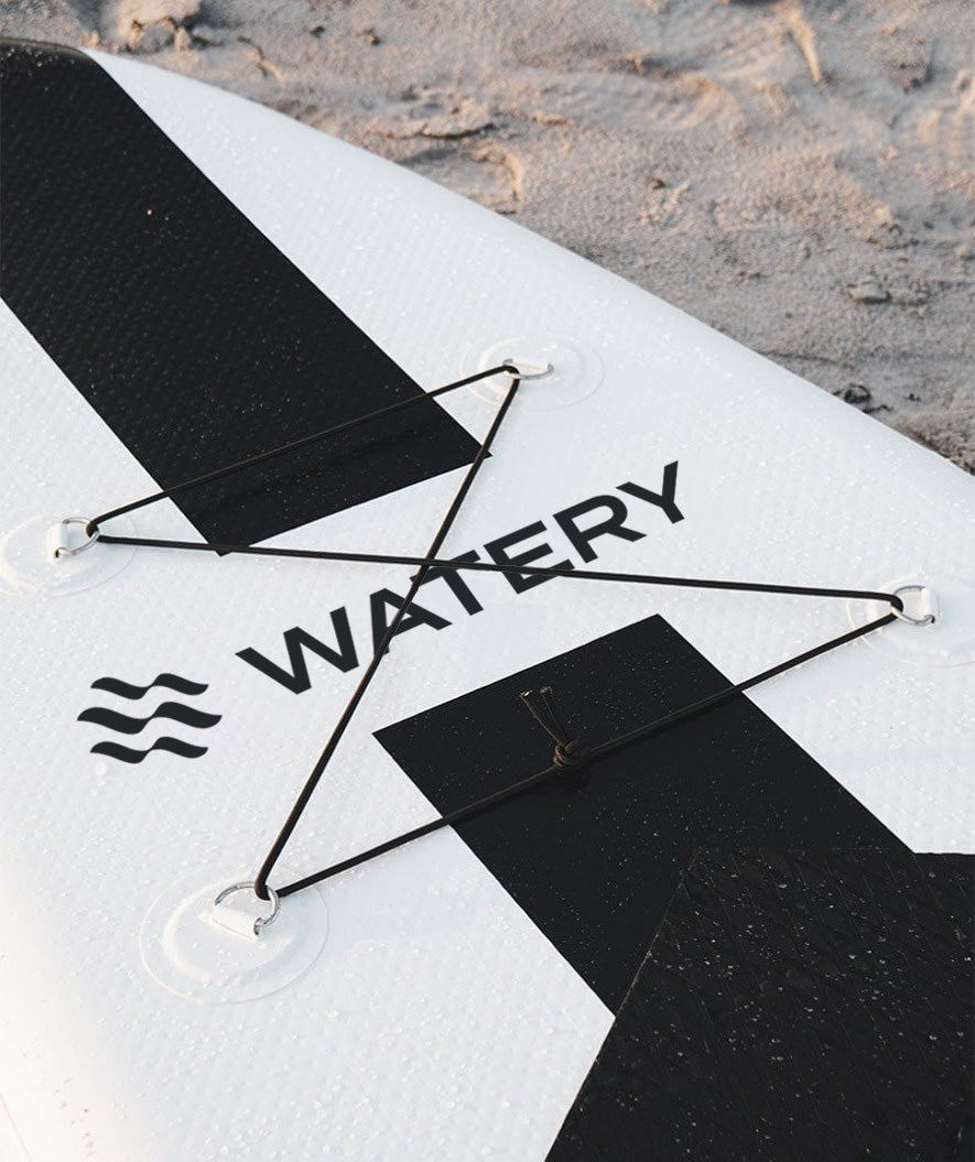 Paketangebot: 4x Watery Global Aufblasbares SUP PaddleBoard 10'6 - Rot/blau