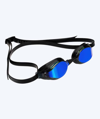 Watery Elite Schwimmbrille - Poseidon Mirror - Schwarz/dunkelblau