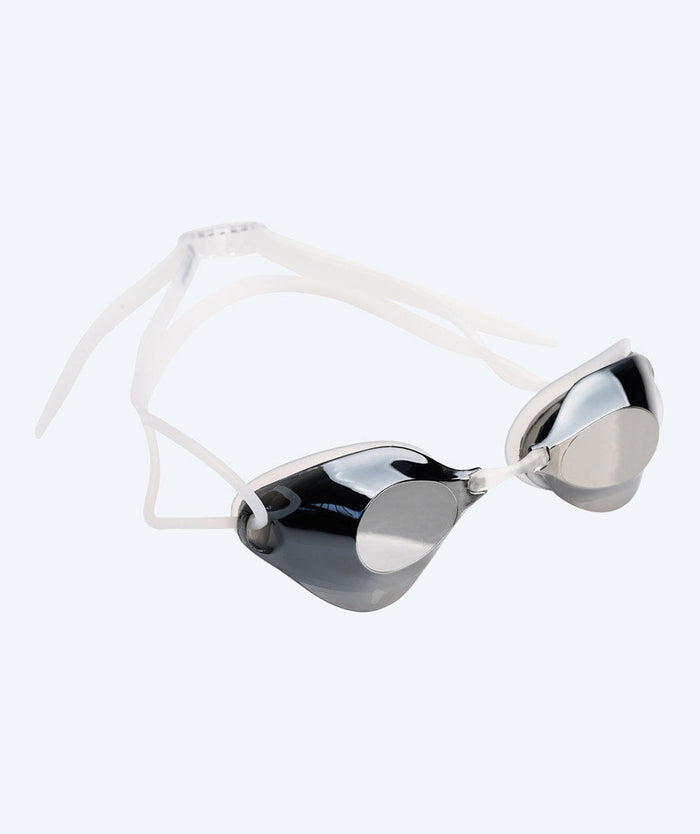 Watery Schwimmbrille - Stealth Mirror - Weiss/Silber