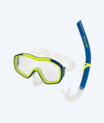 Aqualung Combo Schnorchelset für Kinder (8-18) - Combo Cub - Blau/grün