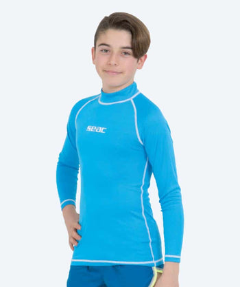 SEAC UV Shirt für Kinder - T-Sun Long - Blau/Weiss
