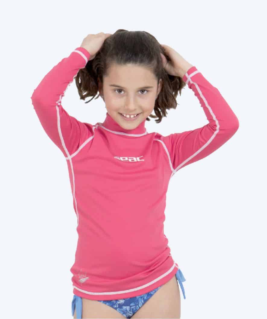 SEAC UV Shirt für Kinder - T-Sun Long - Rosa/Weiß