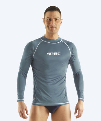 SEAC UV Shirt für Herren - T-Sun Long - Grau/Weiss