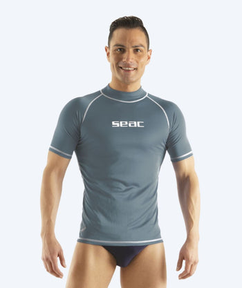 SEAC UV Shirt für Herren - T-Sun Short - Grau/Weiss