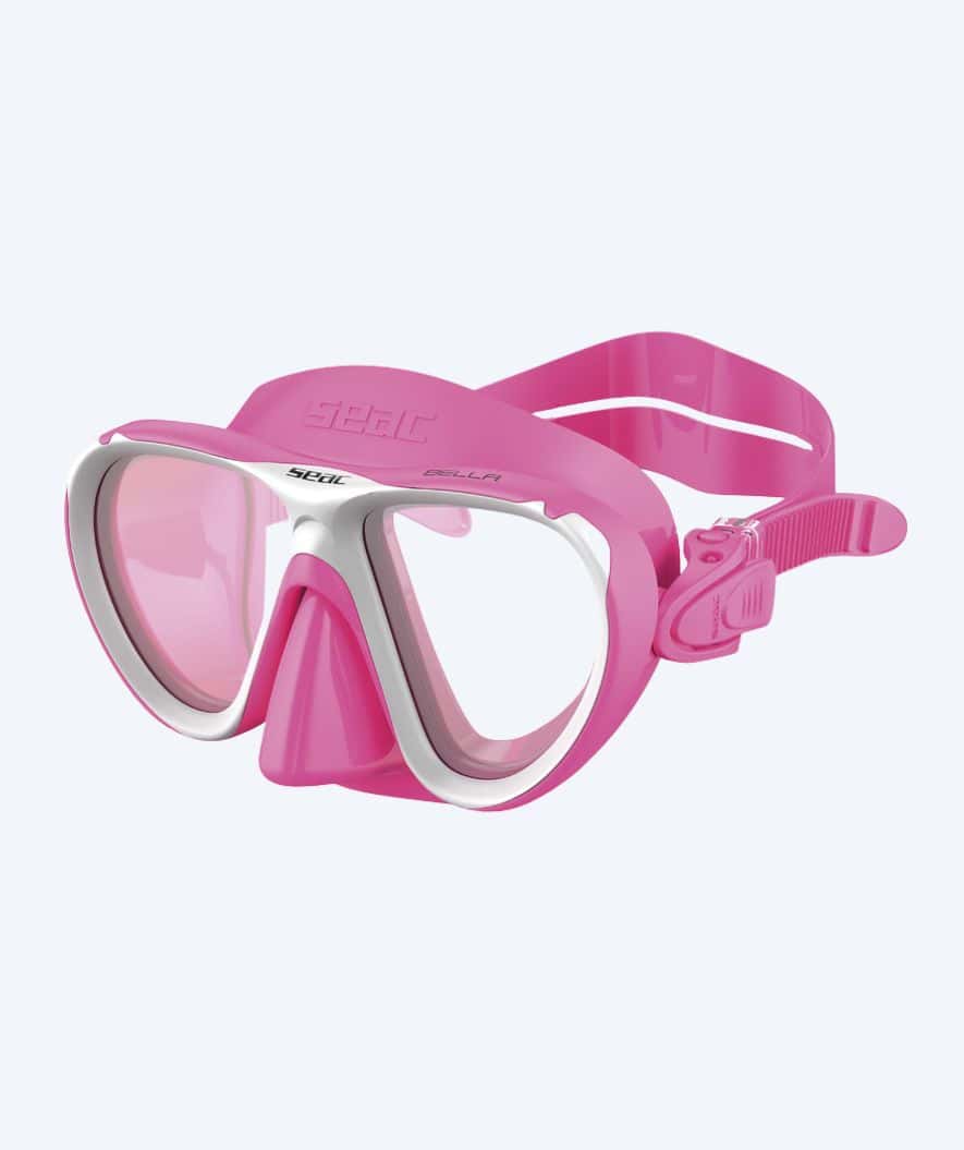 SEAC Tauchmaske für Kinder (4-8) - Bella - Rosa/Weiß