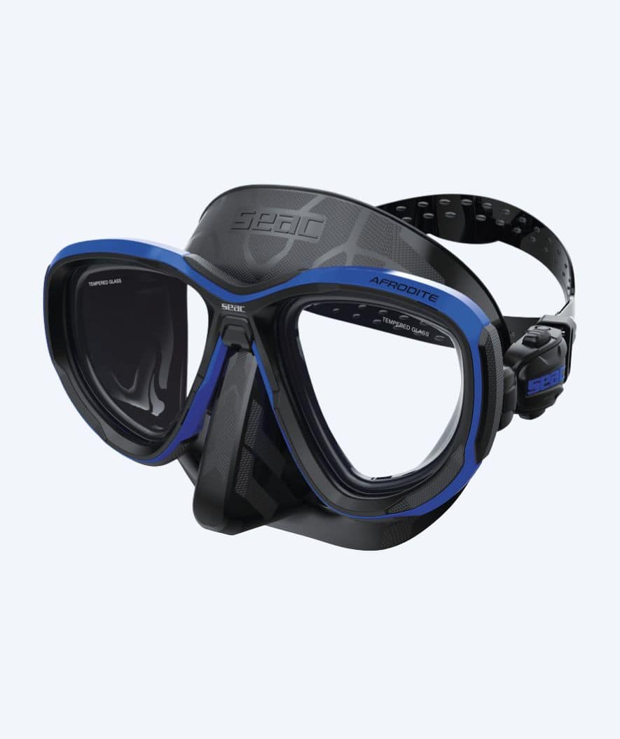 SEAC Tauchmaske für Erwachsene - Afrodite - Schwarz/Donkerblau