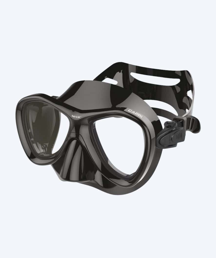 SEAC Tauchmaske für Erwachsene - Capri Silicone - Schwarz