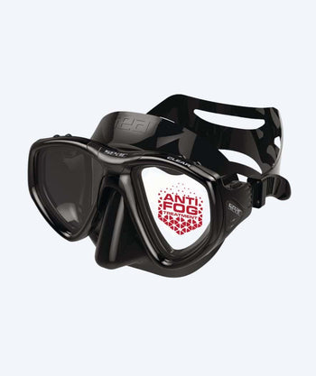 SEAC Tauchmaske für Erwachsene - Clear - Schwarz