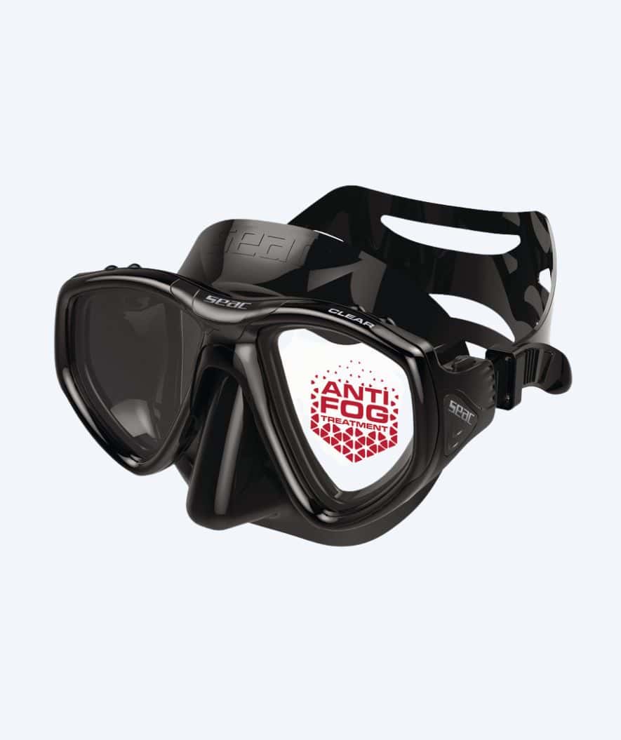 SEAC Tauchmaske für Erwachsene - Clear - Schwarz