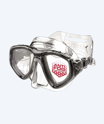 SEAC Tauchmaske für Erwachsene - Clear - Schwarz/Klar