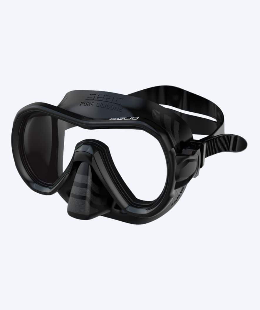 SEAC Tauchmaske für Erwachsene - Giglio - Schwarz