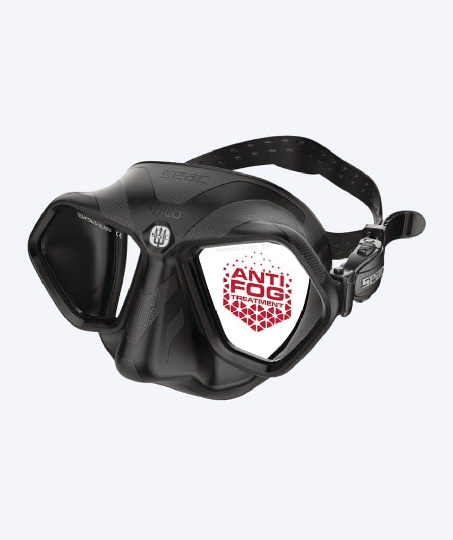 SEAC Tauchmasken für Erwachsene - Wild - Schwarz