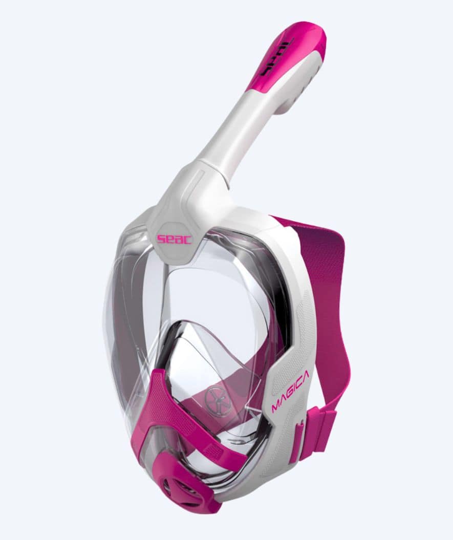 SEAC Vollgesichtstauchmaske für Erwachsene - Magica S/M - Rosa/Weiß