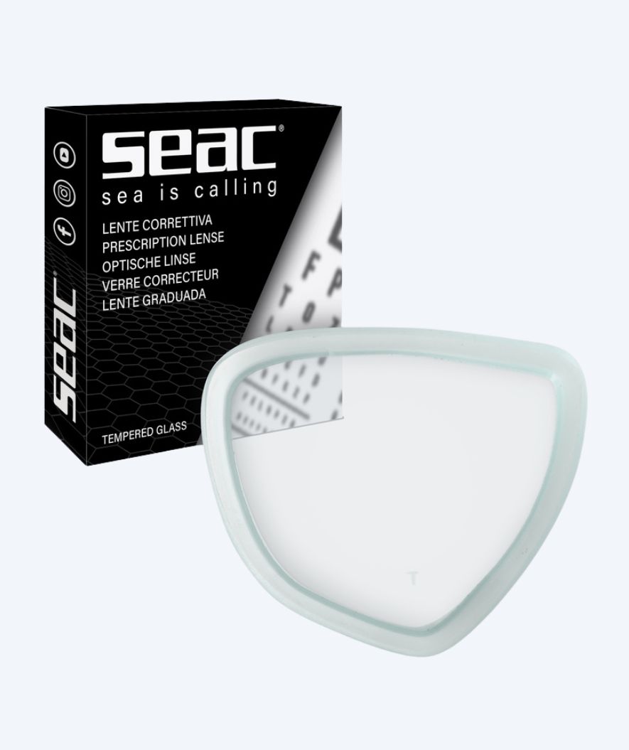 SEAC Rechtes Glas mit Sehstärke - (-1.0 – -6.0) und (+1.0 – + 3.0) - Klar
