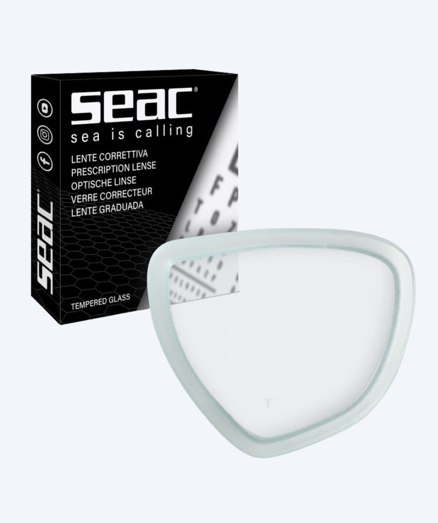 SEAC Linkes Glas mit Sehstärke - (-1.0 – -6.0) und (+1.0 – + 3.0) - Klar