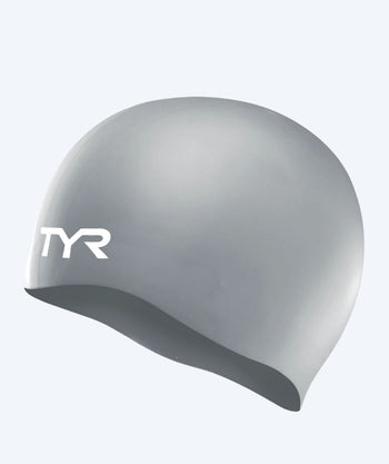 TYR Badekappe - Silikon - Silber