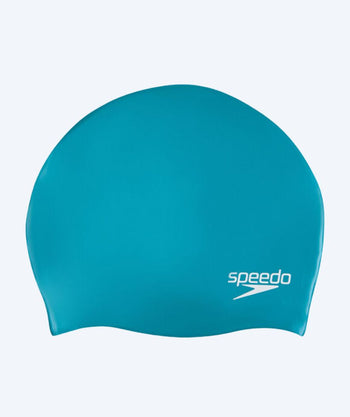 Speedo Badekappe für Junior (6-16) - Plain - Hellblau/weiß
