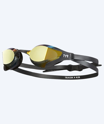 TYR Schwimmbrille - Tracer-X Racing RZR Mirrored - Schwarz/Gold