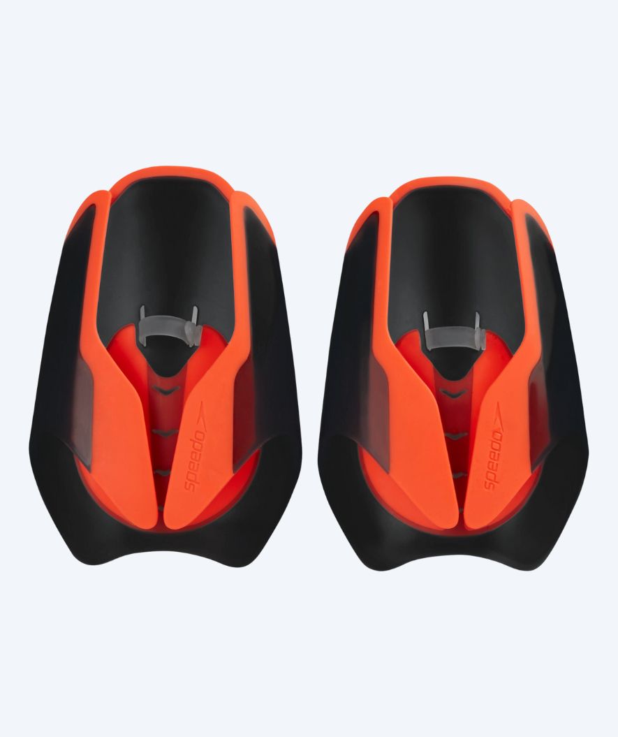 Speedo Handpaddles - Fastskin - Schwarz/røt