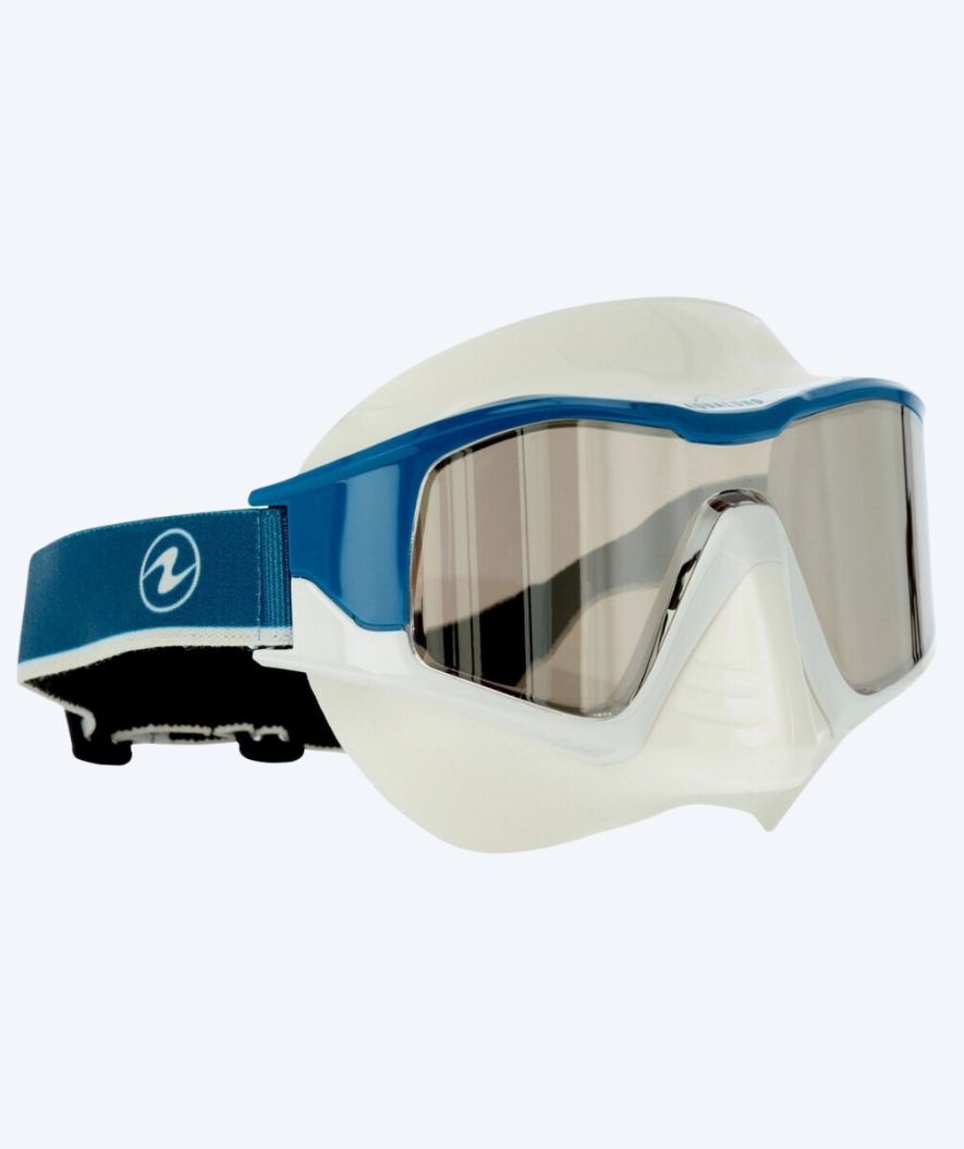 Aqualung Tauchmaske für Erwachsene - Vita - Donkerblau/weiß (Smoke Scheiben)