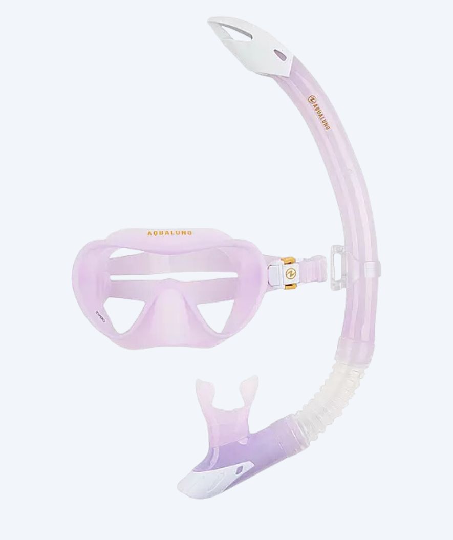Aqualung Combo Schnorchelset für Erwachsene - Nabul - Lila/weiss