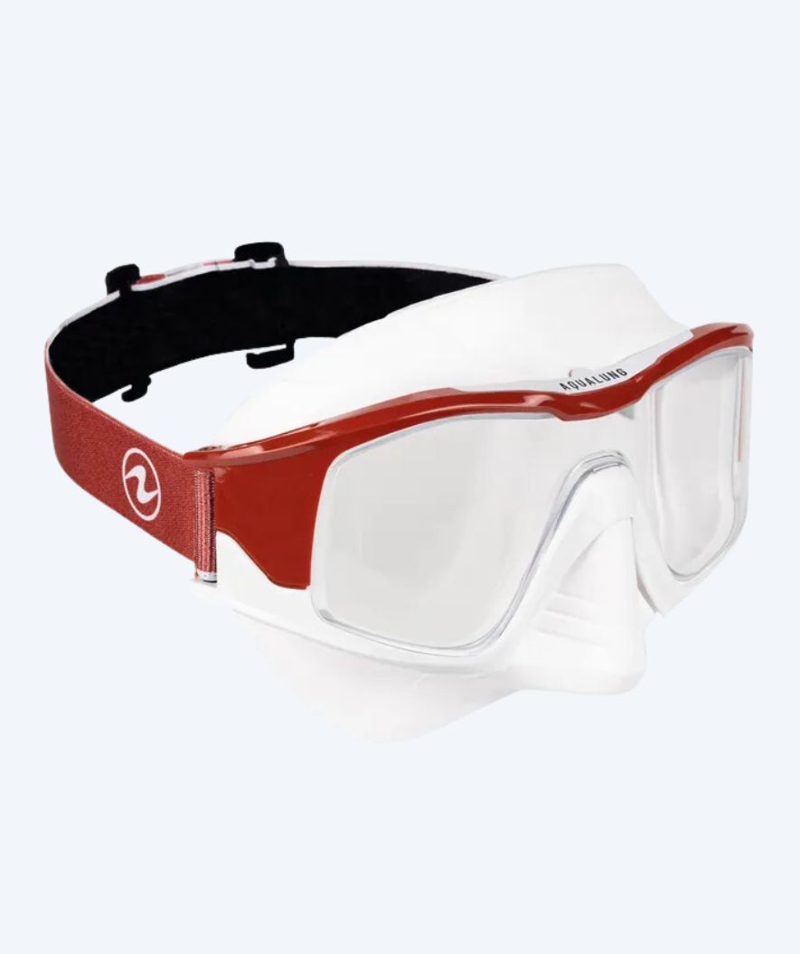 Aqualung Tauchmaske für Erwachsene - Vita - Rot/Weiss