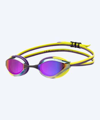 Arena Elite Schwimmbrillen - Python - Gelb/Lila (Mirror Linse)