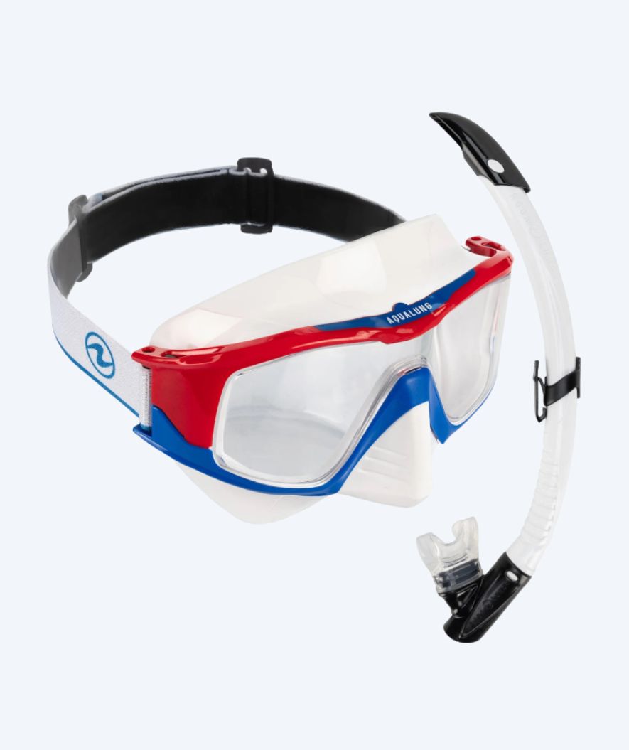 Aqualung Combo Schnorchelset für Erwachsene - Vita - Weiß/schwarz