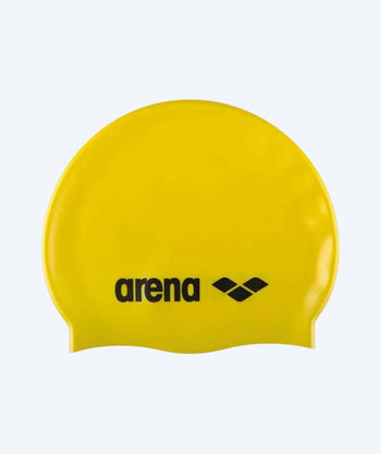 Arena Badekappe für Junioren (6-12) - Classic Silicone - Gelb/Schwarz